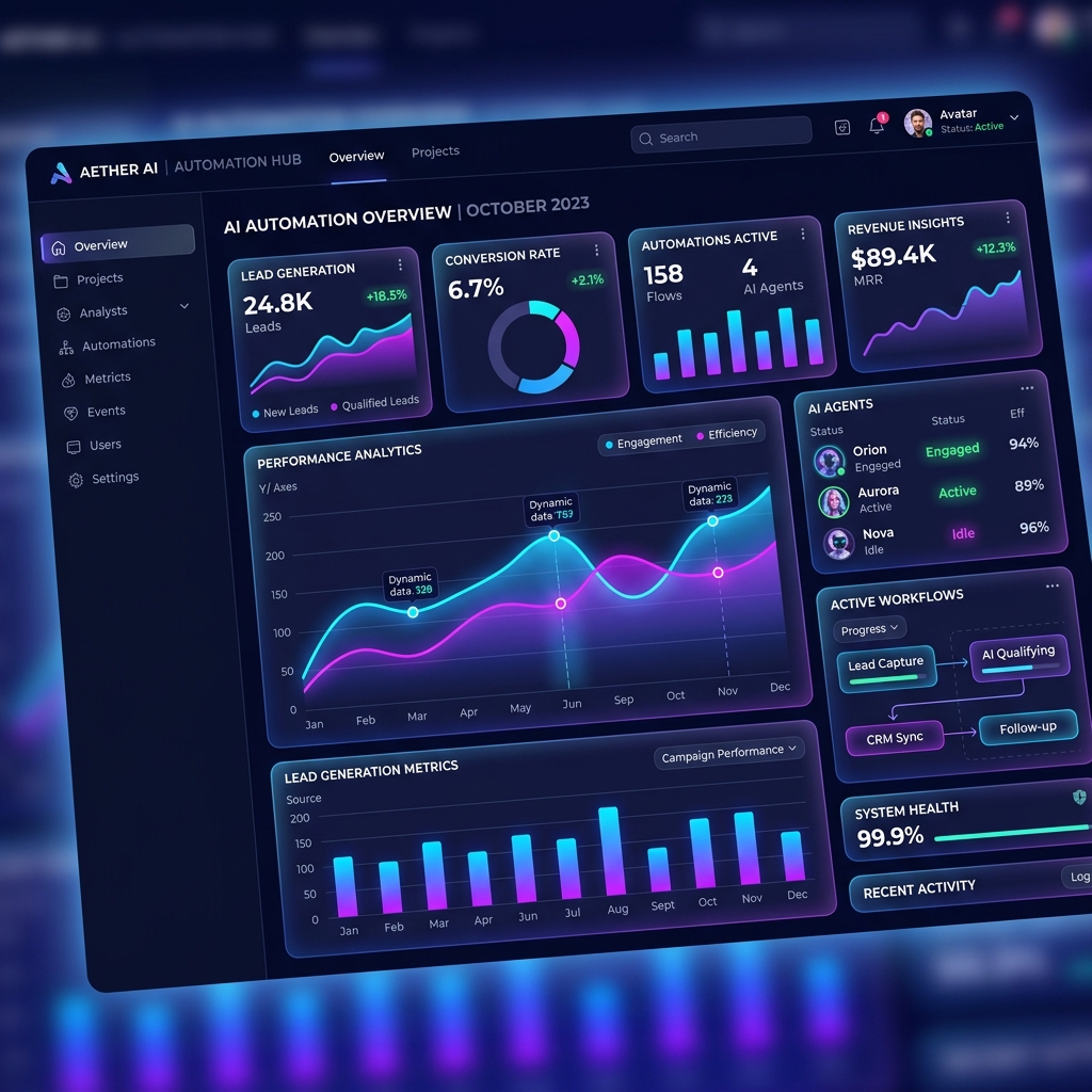 AI Automation Dashboard — Justlancer